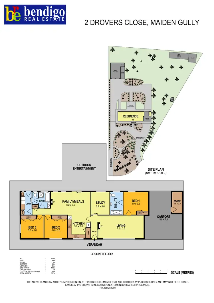 Floorplan of Homely house listing, 2 Drovers Close, Maiden Gully VIC 3551