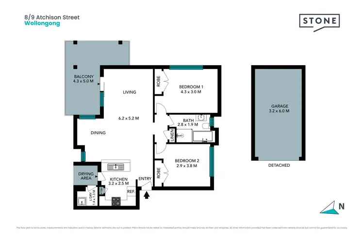 Floorplan of Homely apartment listing, 8/9 Atchison Street, Wollongong NSW 2500