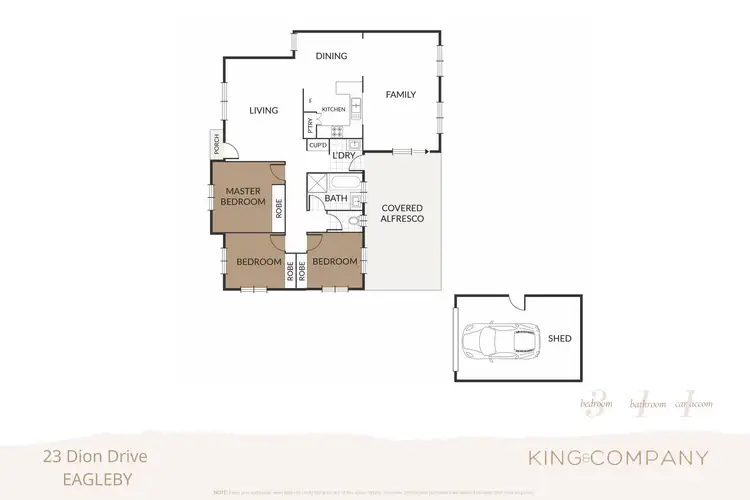 Floorplan of Homely house listing, 23 Dion Drive, Eagleby QLD 4207