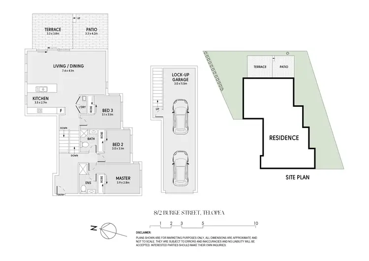 Floorplan of Homely townhouse listing, 8/2 Burke Street, Telopea NSW 2117