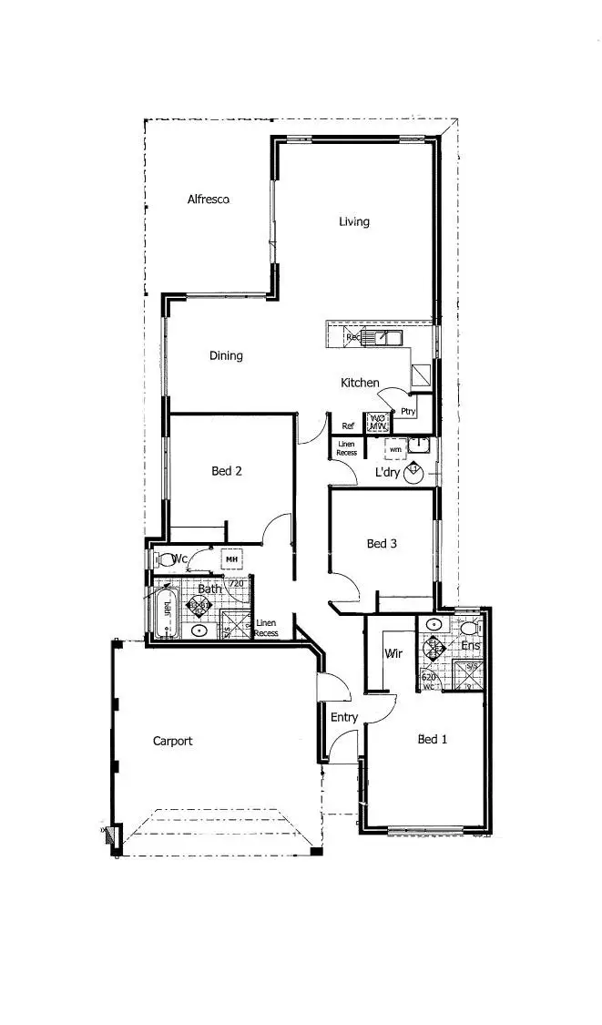 Floorplan of Homely house listing, 28 Columbia Parkway, Piara Waters WA 6112