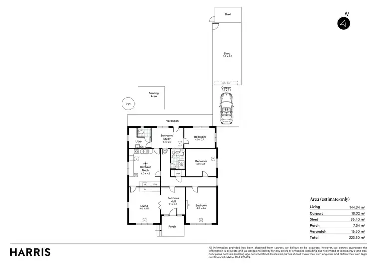 Floorplan of Homely house listing, 3 Broadway, Victor Harbor SA 5211
