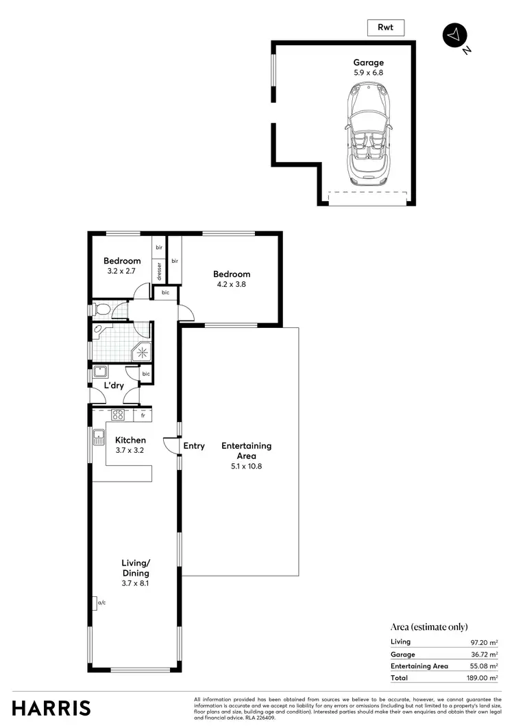 Floorplan of Homely house listing, 47 Anderson Grove, Mccracken SA 5211