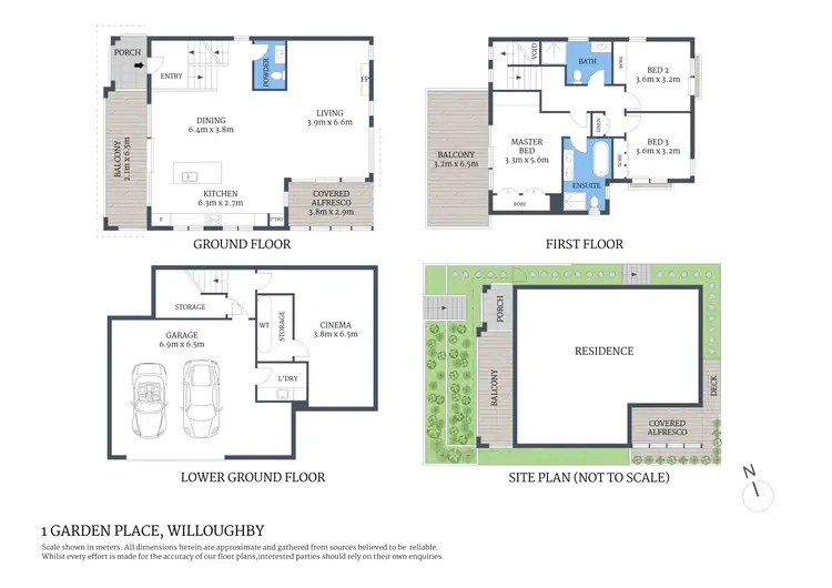Floorplan of Homely house listing, 1 Garden Place, Willoughby NSW 2068