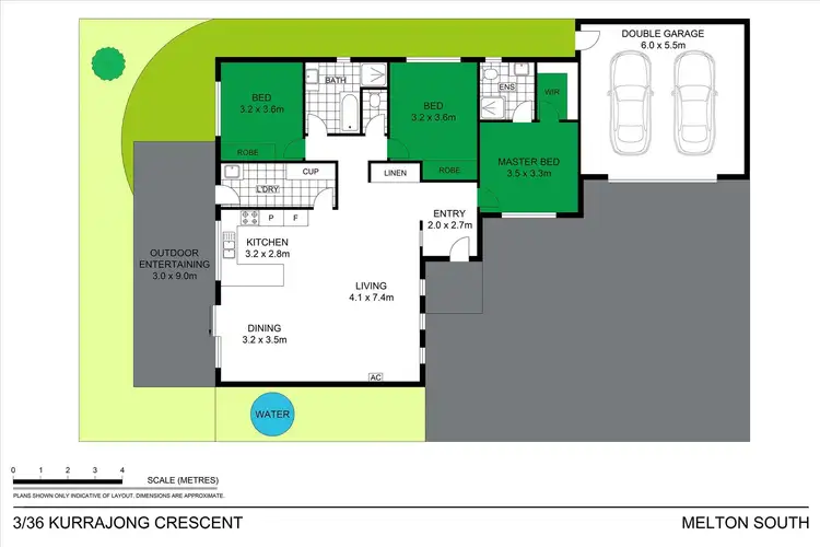 Floorplan of Homely unit listing, 3/36 Kurrajong Crescent, Melton South VIC 3338