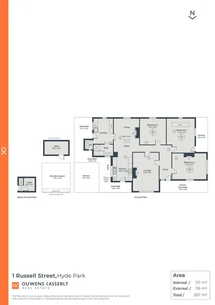 Floorplan of Homely house listing, 1 Russell Street, Hyde Park SA 5061