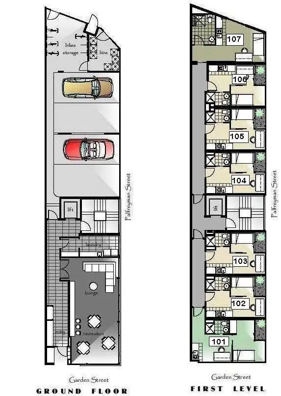 Floorplan of Homely apartment listing, 107/51 Garden Street, South Yarra VIC 3141