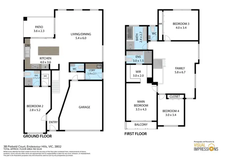 Floorplan of Homely townhouse listing, 3B Piebald Court, Endeavour Hills VIC 3802