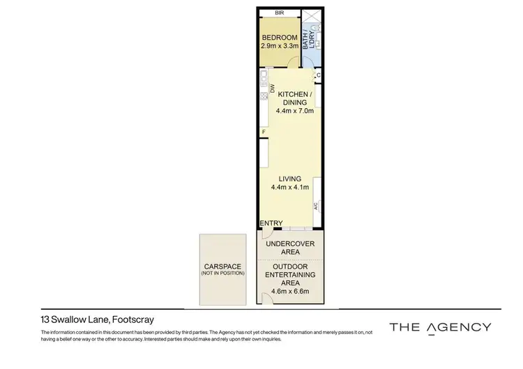 Floorplan of Homely apartment listing, 13 Swallow Lane, Footscray VIC 3011