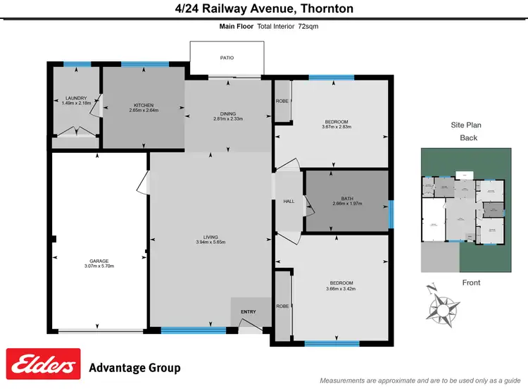 Floorplan of Homely unit listing, 4/24 Railway Avenue, Thornton NSW 2322