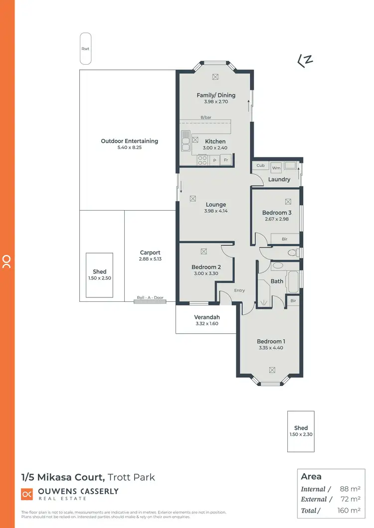 Floorplan of Homely house listing, 1/5 Mikasa Court, Trott Park SA 5158