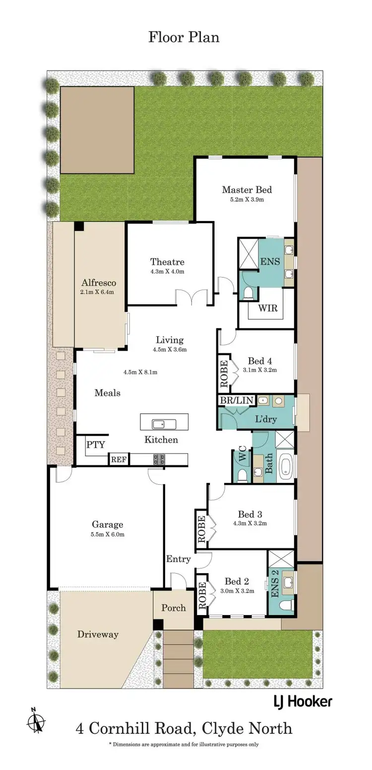 Floorplan of Homely house listing, 4 Cornhill Road, Clyde North VIC 3978