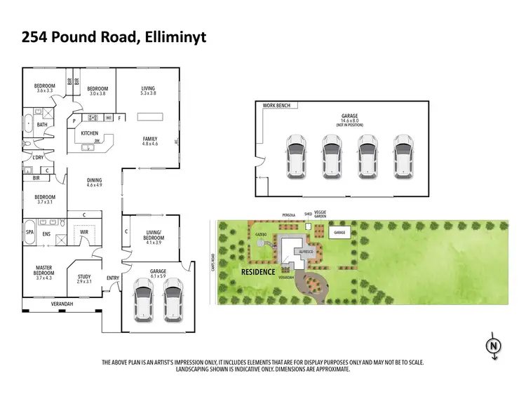 Floorplan of Homely house listing, 254 Pound Road, Elliminyt VIC 3250