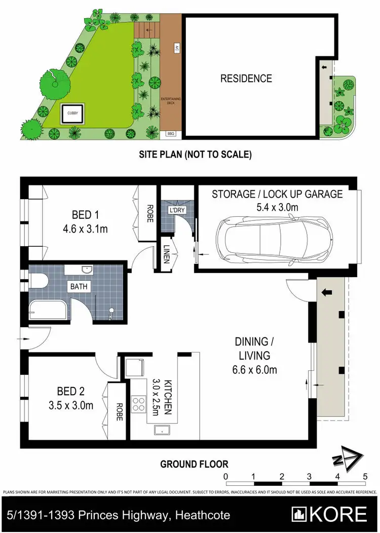 Floorplan of Homely villa listing, 5/1391 Princes Highway, Heathcote NSW 2233