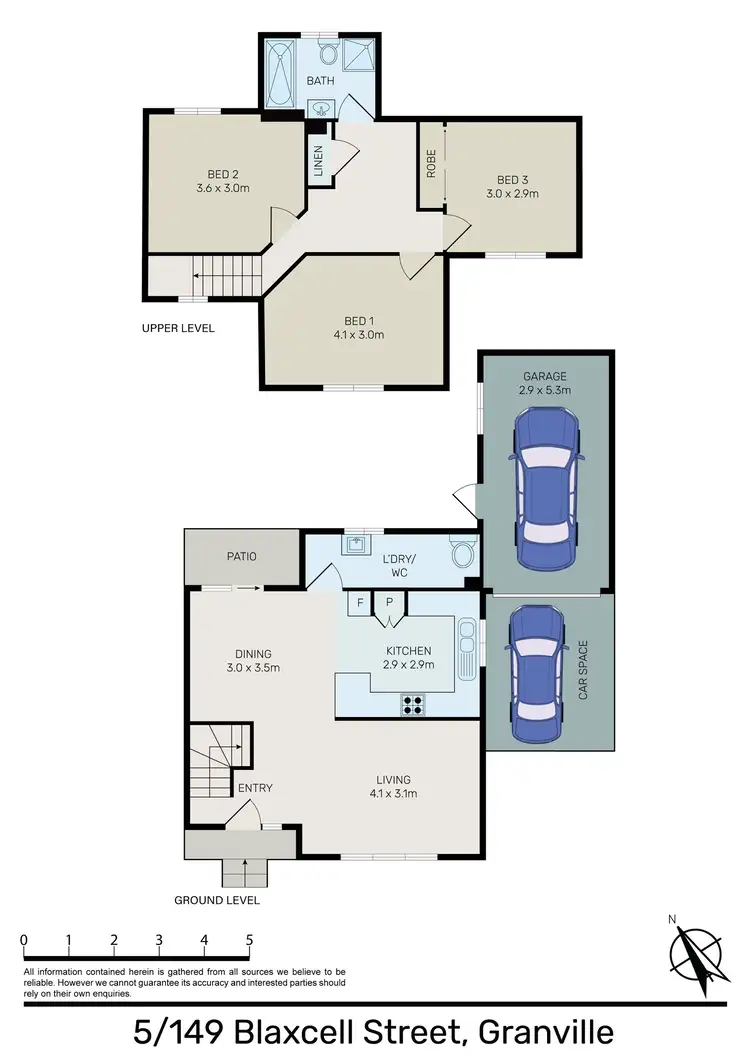 Floorplan of Homely townhouse listing, 5/149 Blaxcell Street, Granville NSW 2142