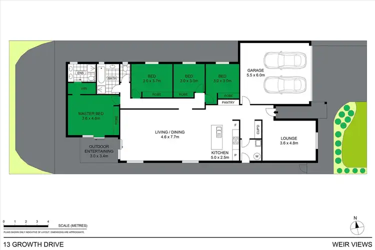 Floorplan of Homely house listing, 13 Growth Drive, Weir Views VIC 3338