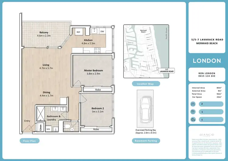 Floorplan of Homely unit listing, 5/5-7 Lavarack Road, Mermaid Beach QLD 4218