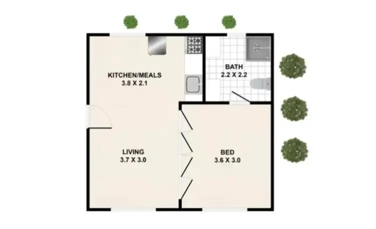 Floorplan of Homely unit listing, 32/41-43 Defiance Road, Woodridge QLD 4114