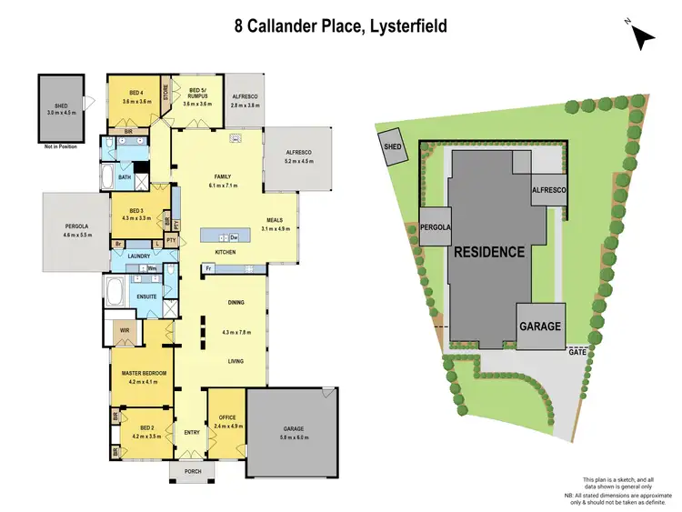 Floorplan of Homely house listing, 8 Callander Place, Lysterfield VIC 3156