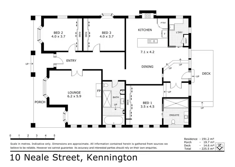 Floorplan of Homely house listing, 10 Neale Street, Kennington VIC 3550