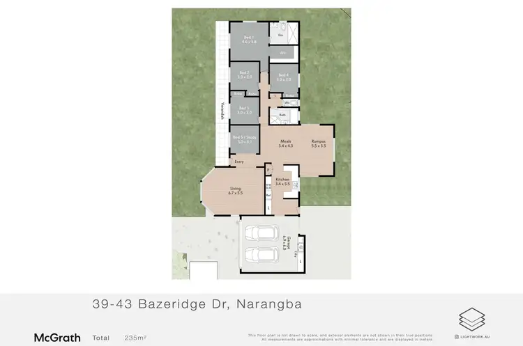 Floorplan of Homely house listing, 39-43 Bazeridge Drive, Narangba QLD 4504