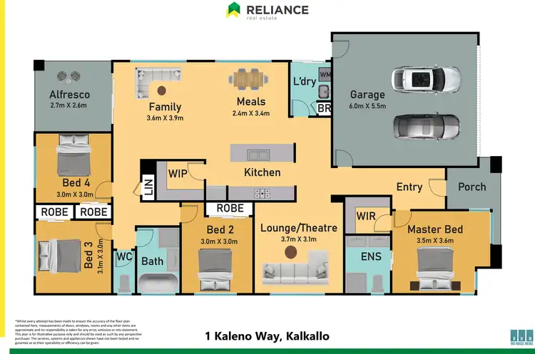 Floorplan of Homely house listing, 1 Kaleno Way, Kalkallo VIC 3064