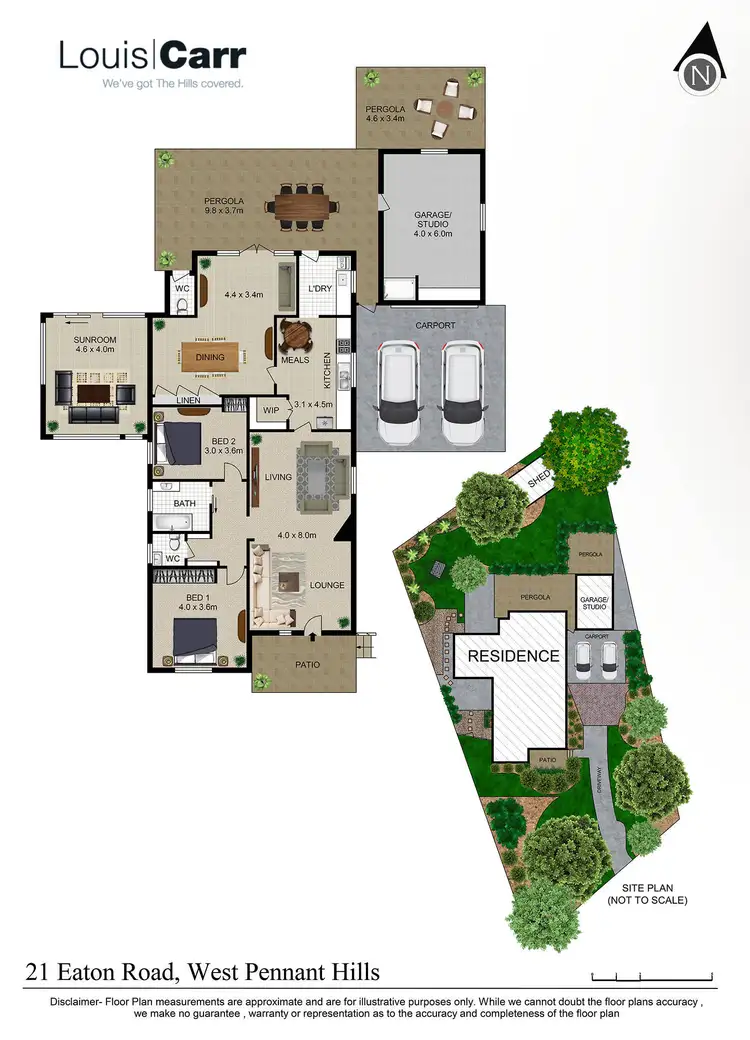 Floorplan of Homely house listing, 21 Eaton Road, West Pennant Hills NSW 2125