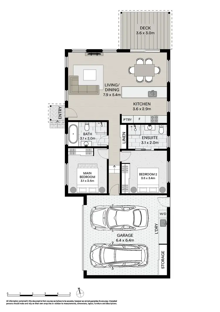 Floorplan of Homely unit listing, 2/2 Roland View Rise, Latrobe TAS 7307