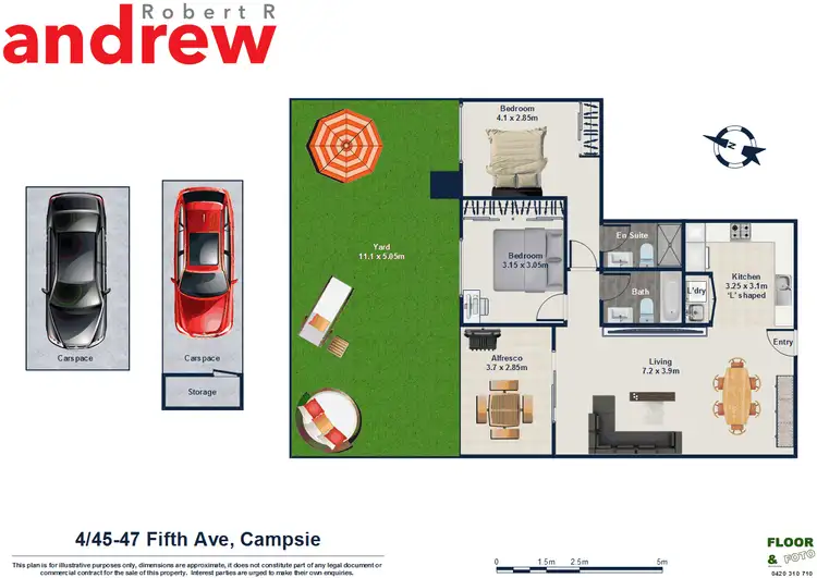 Floorplan of Homely apartment listing, 4/45-47 Fifth Avenue, Campsie NSW 2194