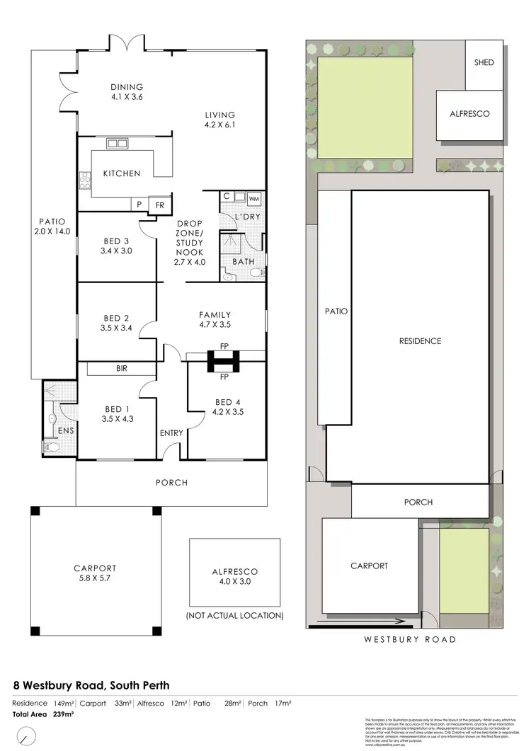 Floorplan of Homely house listing, 8 Westbury Road, South Perth WA 6151