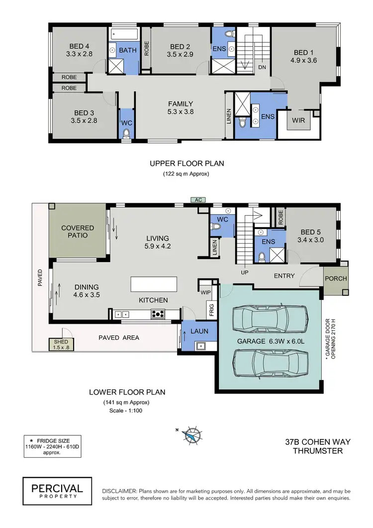 Floorplan of Homely townhouse listing, 37B Cohen Way, Thrumster NSW 2444