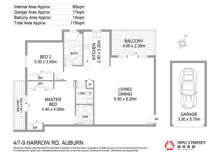 Floorplan of Homely unit listing, 4/7-9 Harrow Road, Auburn NSW 2144