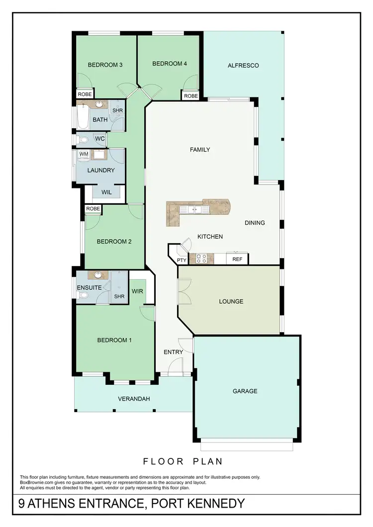 Floorplan of Homely house listing, 9 Athens Entrance Street, Port Kennedy WA 6172
