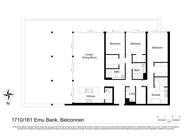 Floorplan of Homely apartment listing, 1710/161 Emu Bank, Belconnen ACT 2617