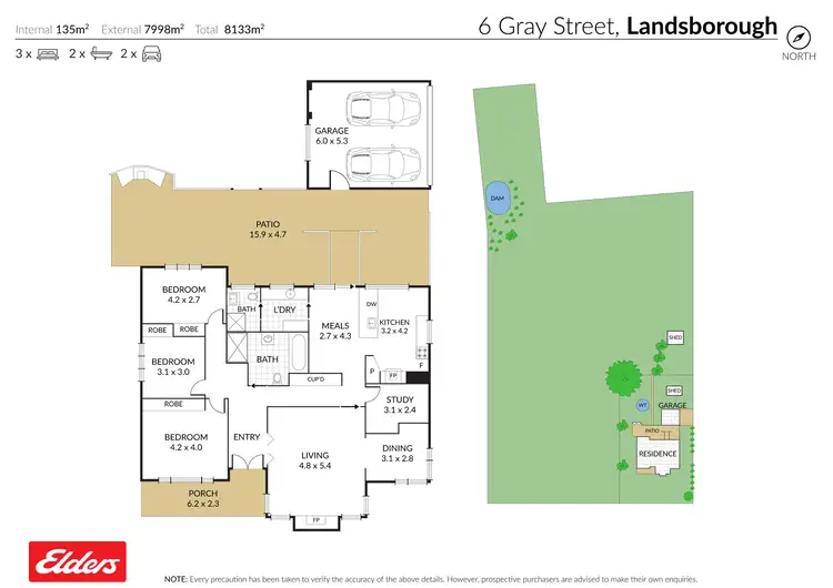 Floorplan of Homely house listing, 6 Gray Street, Landsborough VIC 3384
