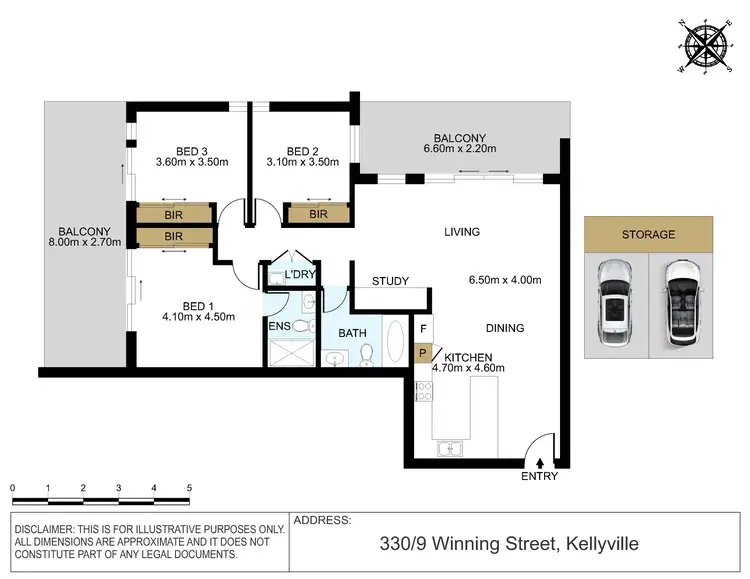 Floorplan of Homely apartment listing, 330/9 Winning Street, North Kellyville NSW 2155