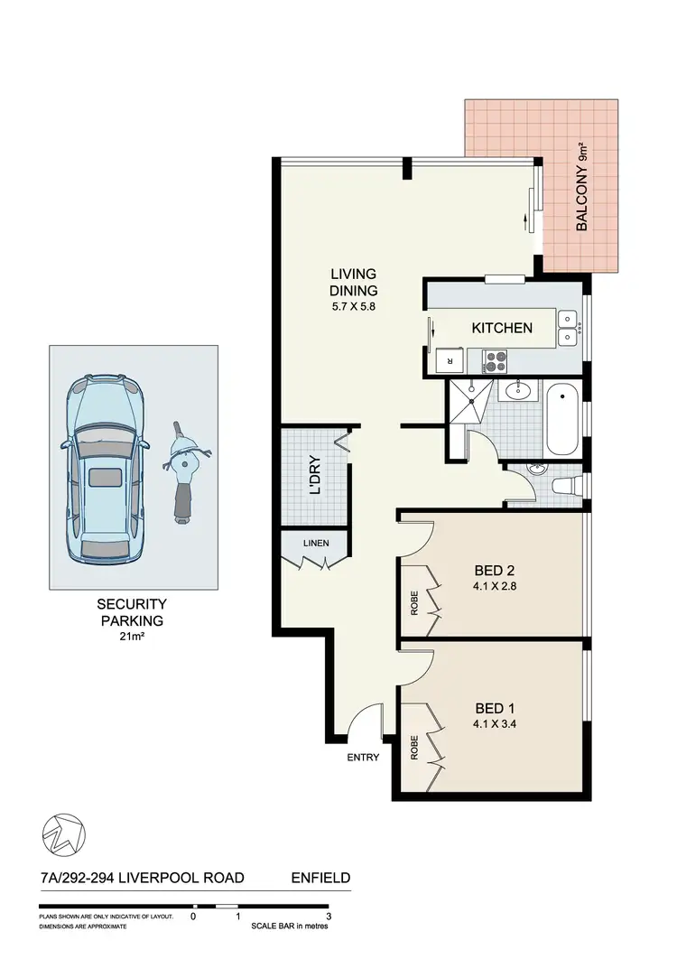 Floorplan of Homely apartment listing, 7A/292-294 Liverpool Road, Enfield NSW 2136