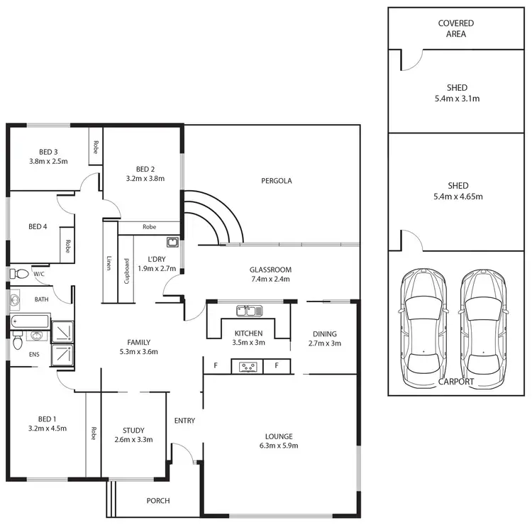 Floorplan of Homely house listing, 22 Severne Crescent, Kambah ACT 2902