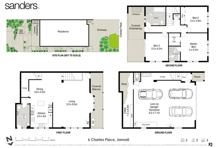 Floorplan of Homely semi-detached listing, #6A Charles Place, Jannali NSW 2226