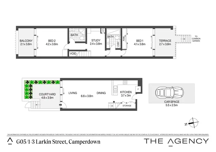 Floorplan of Homely apartment listing, G05/1-3 Larkin Street, Camperdown NSW 2050