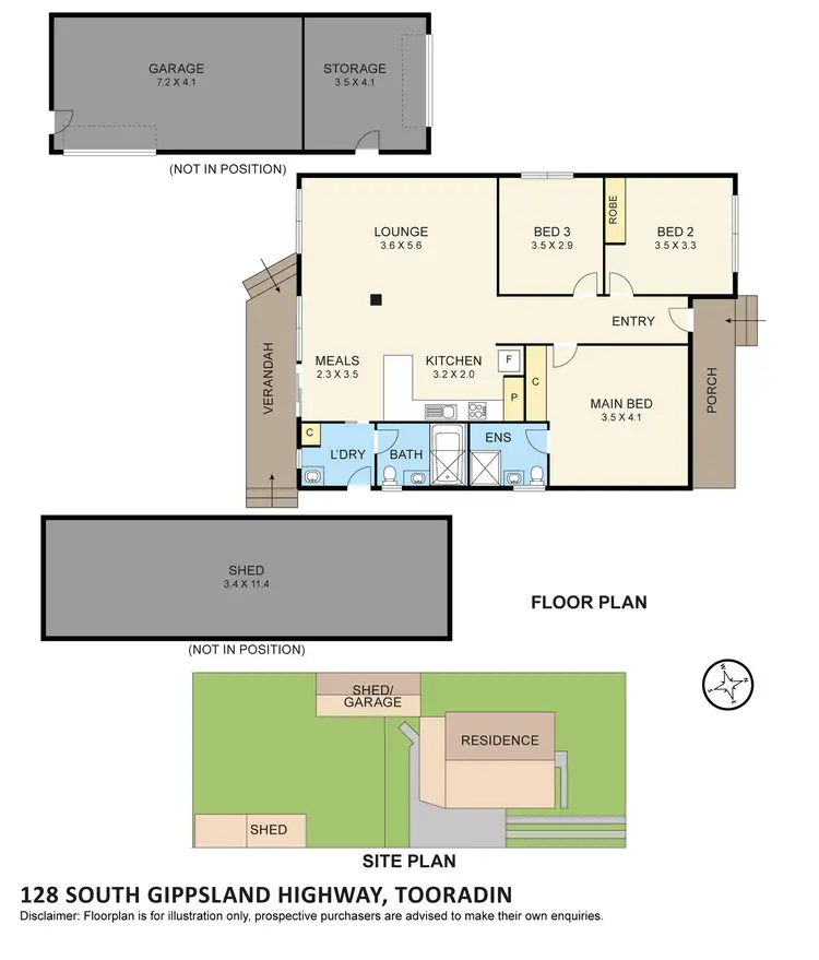 Floorplan of Homely house listing, 128 South Gippsland Highway, Tooradin VIC 3980