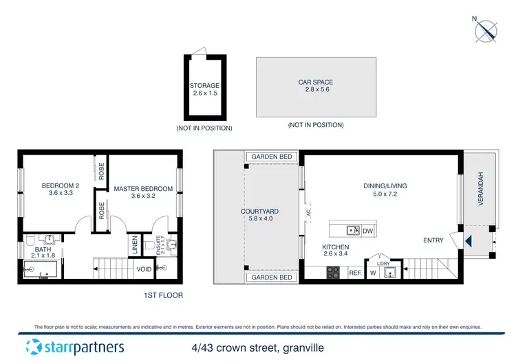 Floorplan of Homely townhouse listing, 4/43 Crown Street, Granville NSW 2142