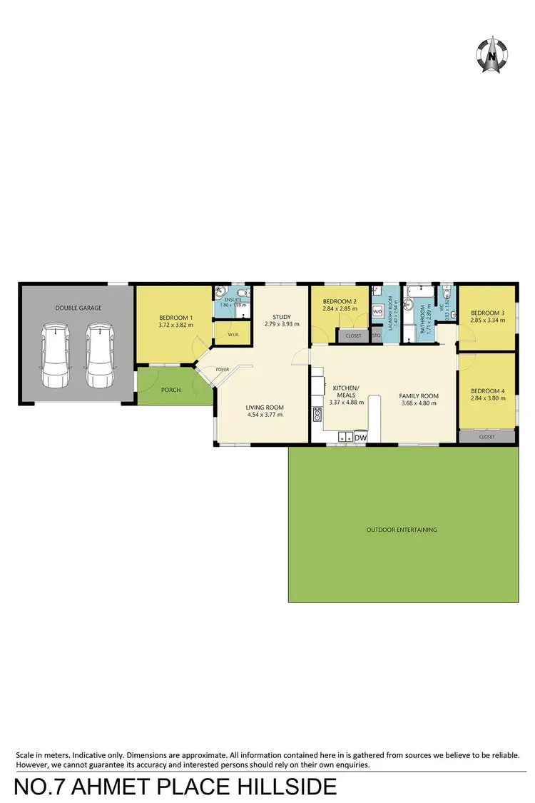 Floorplan of Homely house listing, 7 Ahmet Place, Hillside VIC 3037