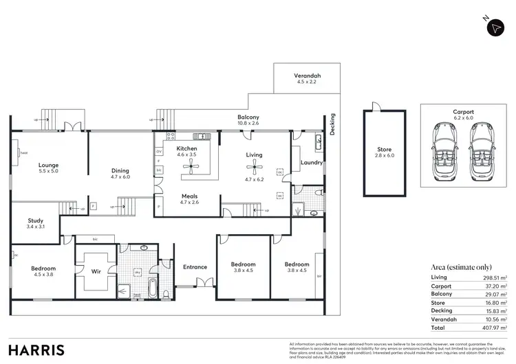 Floorplan of Homely house listing, 38 Mountbatten Road, Bellevue Heights SA 5050