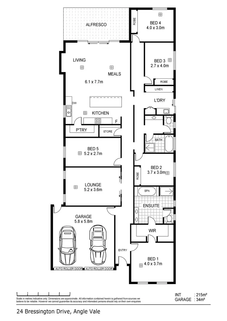 Floorplan of Homely house listing, 24 Bressington Drive, Angle Vale SA 5117