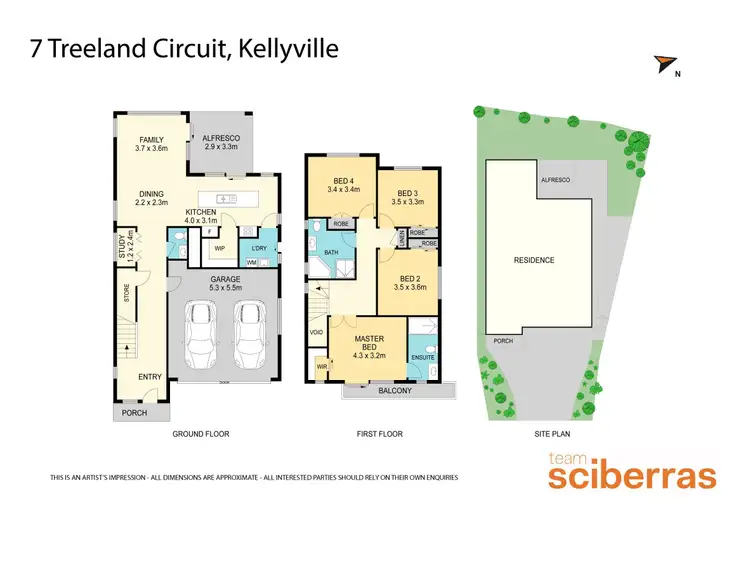 Floorplan of Homely house listing, 7 Treeland Circuit, Kellyville NSW 2155