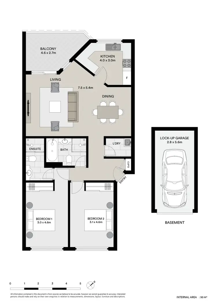 Floorplan of Homely apartment listing, 15/512 Victoria Road, Ryde NSW 2112