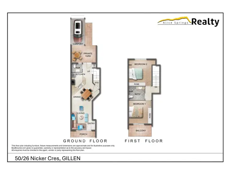 Floorplan of Homely unit listing, 50/26 Nicker Crescent, Gillen NT 870