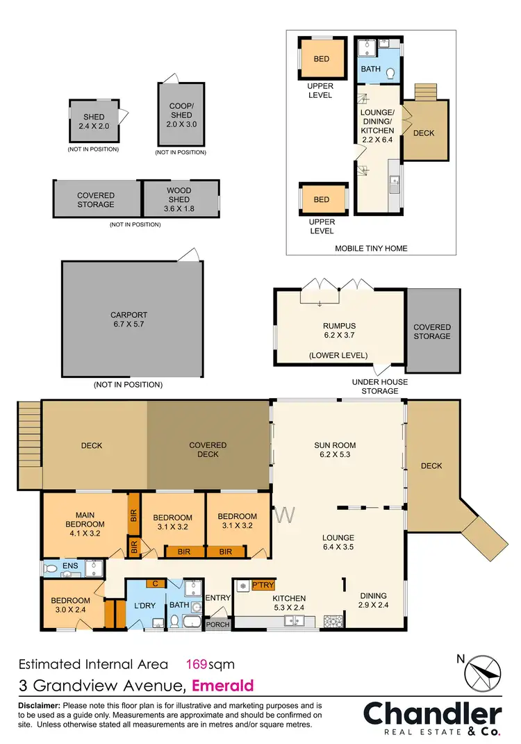 Floorplan of Homely house listing, 3 Grandview Avenue, Emerald VIC 3782