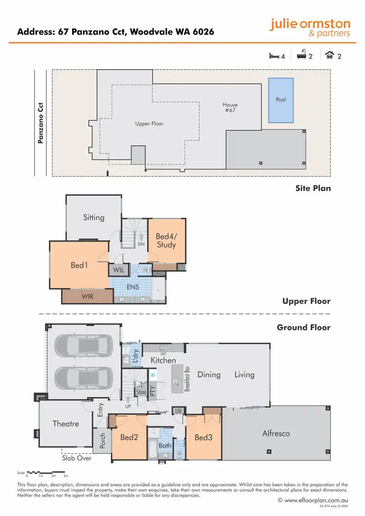 Floorplan of Homely house listing, 67 Panzano Circuit, Woodvale WA 6026